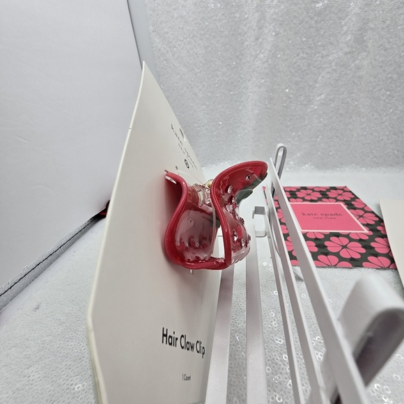 Kate Spade x Target Limited Edition Collection 3 Hair Claw Clips Red Pink Blue - Picture 7 of 16